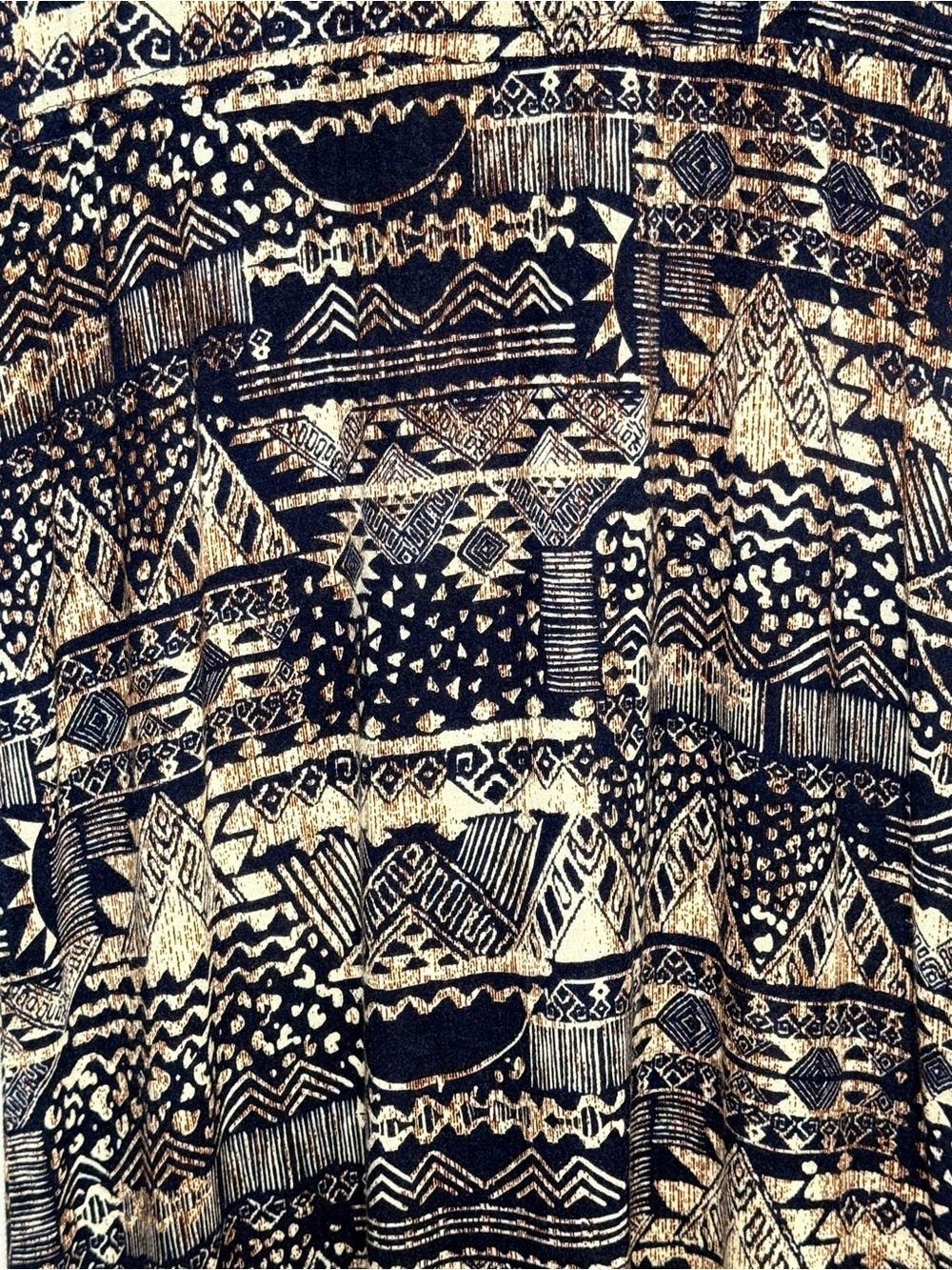 Bobeau Geometric Tribal Print Lattice Back Maxi Dress Large - Picture 6 of 6